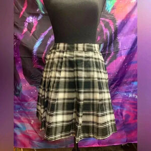 Plaid school girl skirt